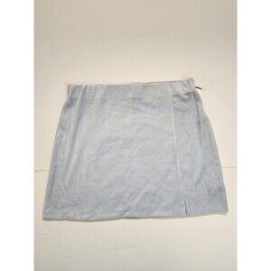 Elodie Terrycloth Skirt Womens Large Blue Elastic Waist Swim Cover up Pull On